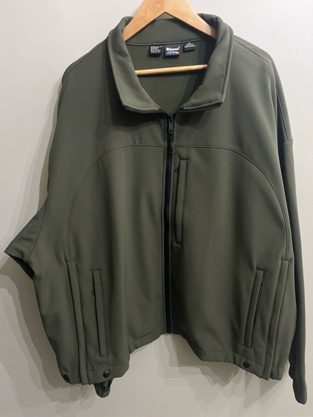 Blauer Olive Green Women's Zip-Front Utility Jacket
